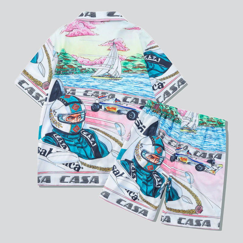 Seaside 4WD Race Print Holiday Outfits