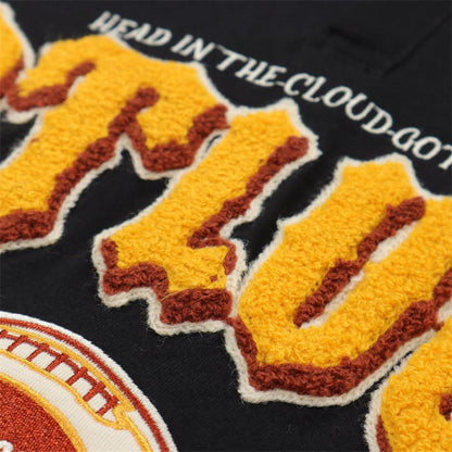 "Got Luck" Letter Flocking Tees