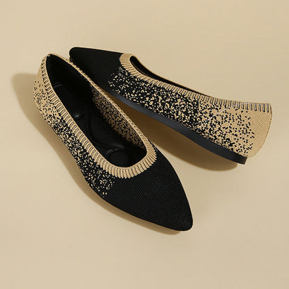 Starry Sky Gradient Color Elegant Flats