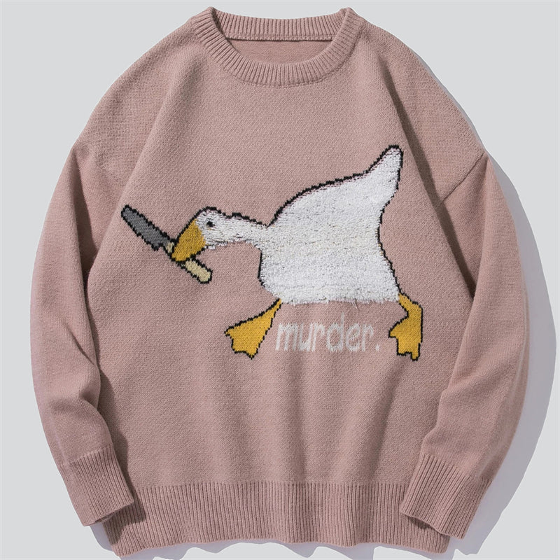 Cartoon Goose Sweater