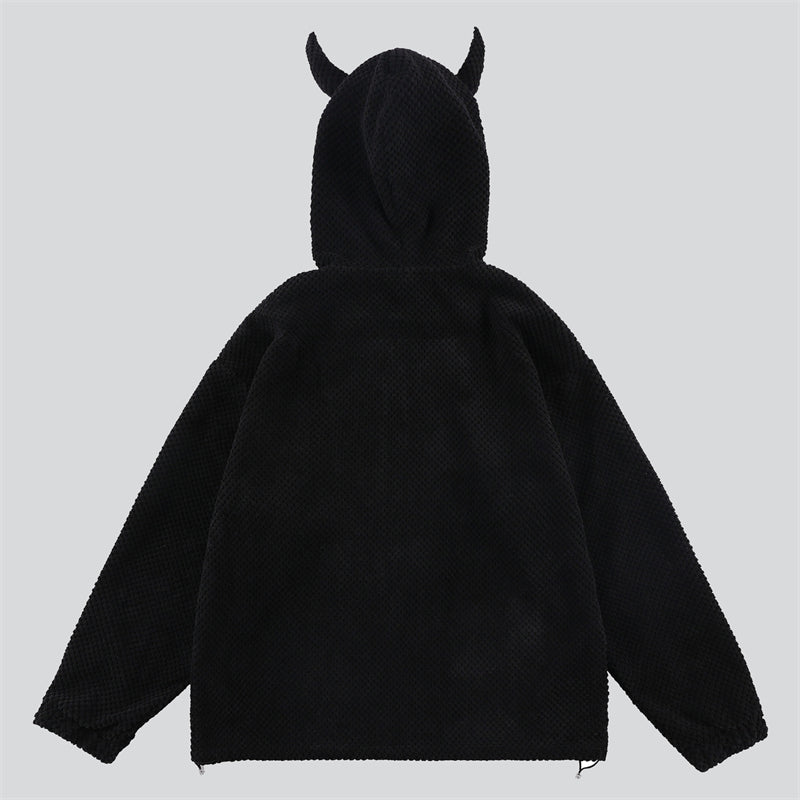 Bull's Horn Zip Up Hoodies