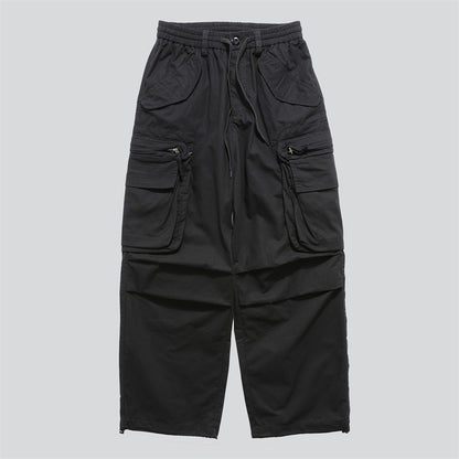 Trendy Pleated Multi-Pocket Cargo Pants