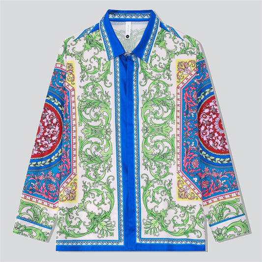 Ethnic Style Totem Print Shirt