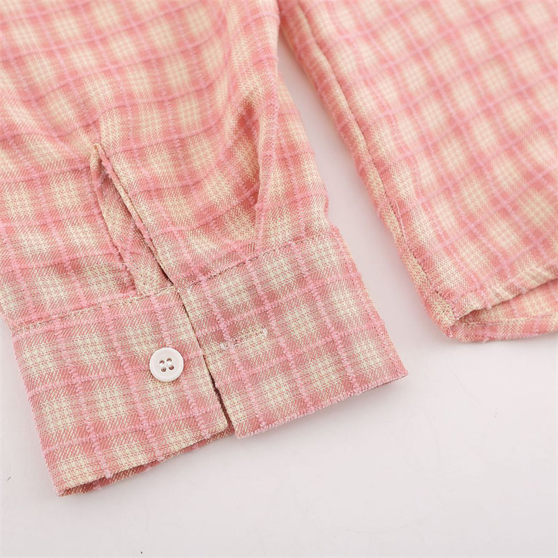 Letter Star Patches Lapel Shirt