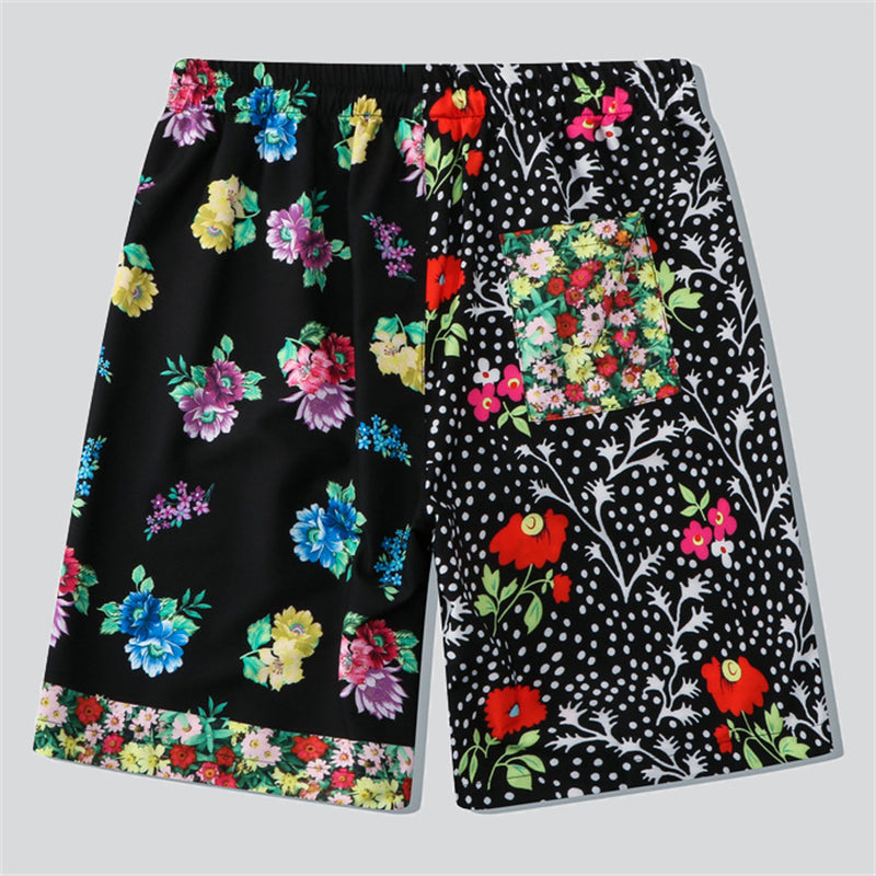 Colourful Daisy Print Beach Short Sets