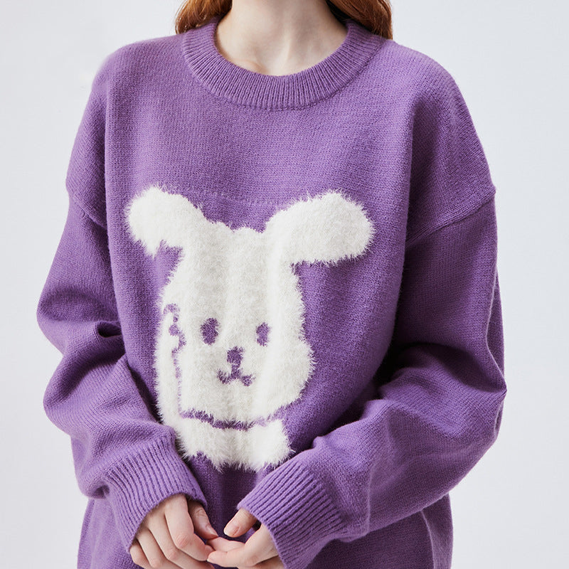 Fluffy White Rabbit Sweater