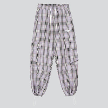 Loose Fit Plaid Pants