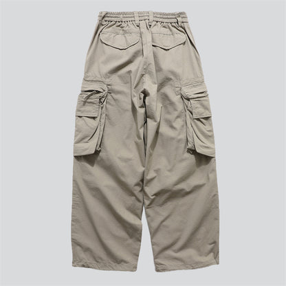 Trendy Pleated Multi-Pocket Cargo Pants