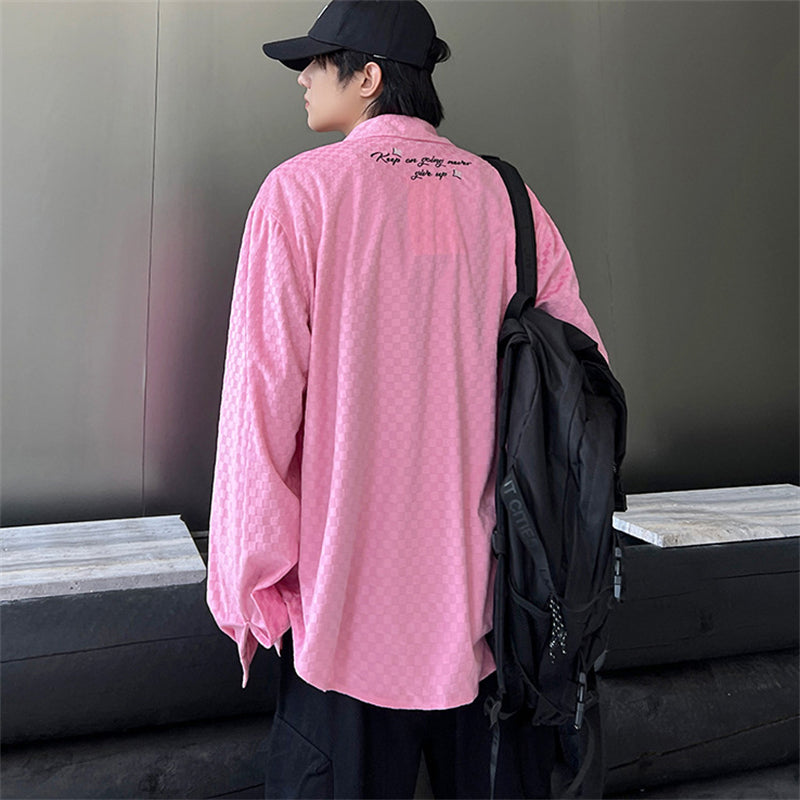 Couple's Checkerboard Pattern Shirt