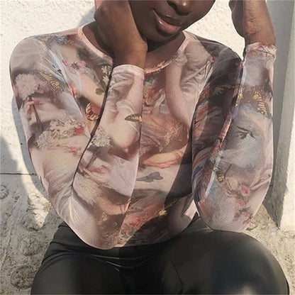 Butterfly Angel Painting Print Bodysuit