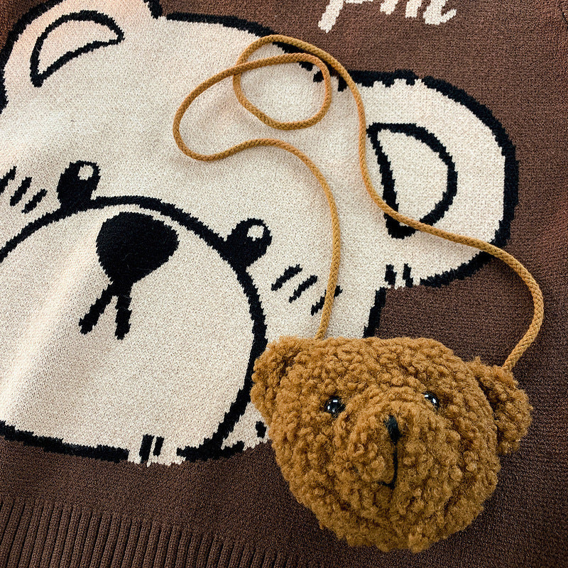 Lovely Little Bear Sweater + Mini Bear Bag