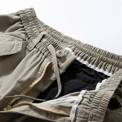 Trendy Pleated Multi-Pocket Cargo Pants