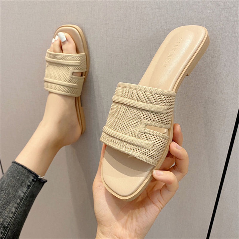 Solid Color Slip-On Slippers