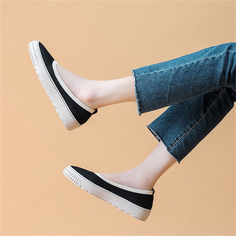 Contrast Color Slip-On Lazy Shoes