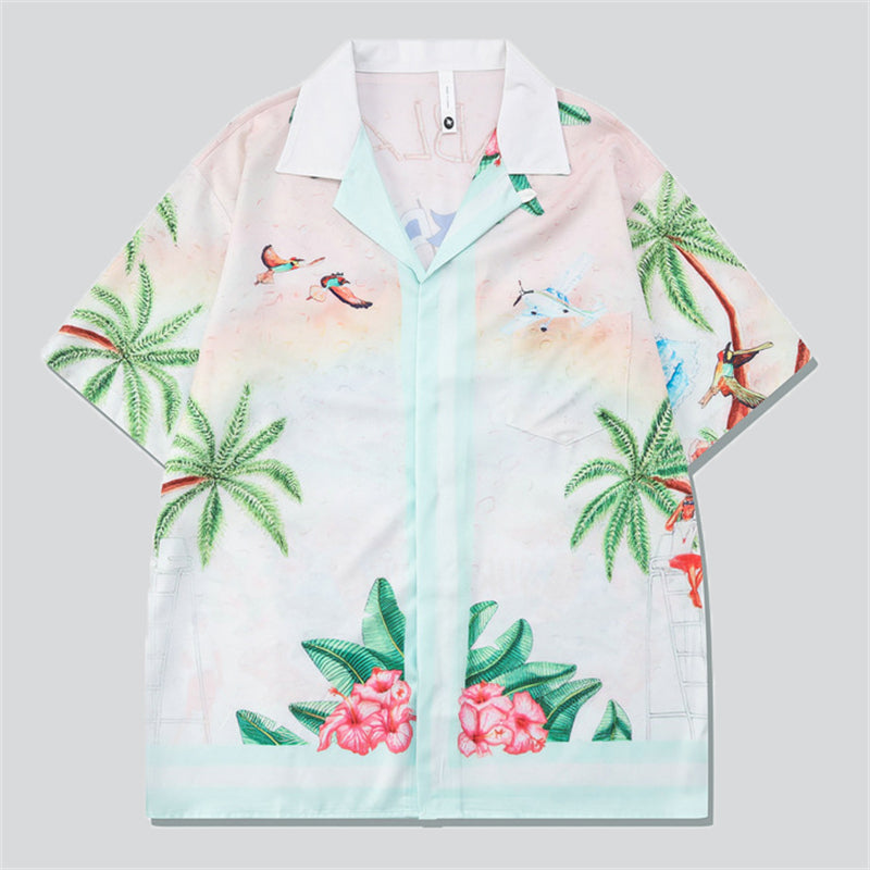 Summer Surf Coconut Tree Print Beach Outfits