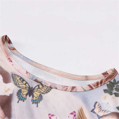 Butterfly Angel Painting Print Bodysuit