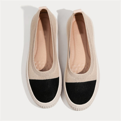 Contrast Color Slip-On Lazy Shoes