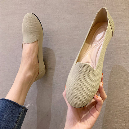 Summer Leisure Round Toe Lazy Flats