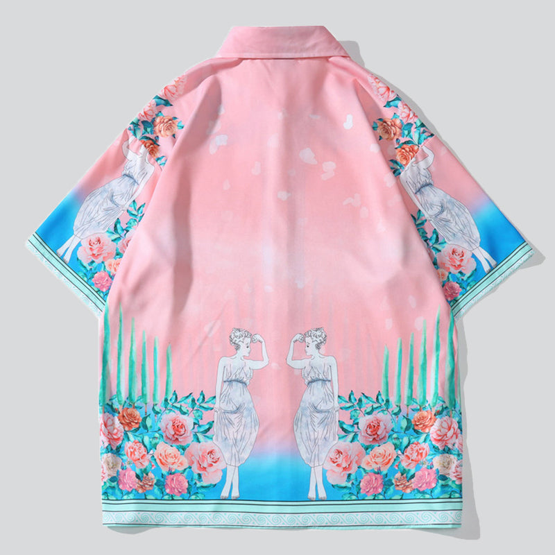 Floral Goddess Print Shirt