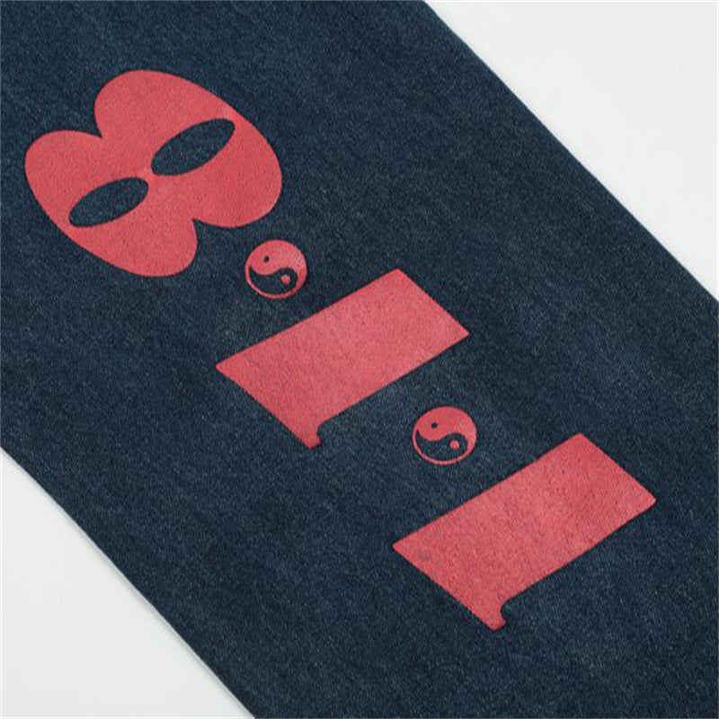 Numbers & Tai Chi Symbols Jeans