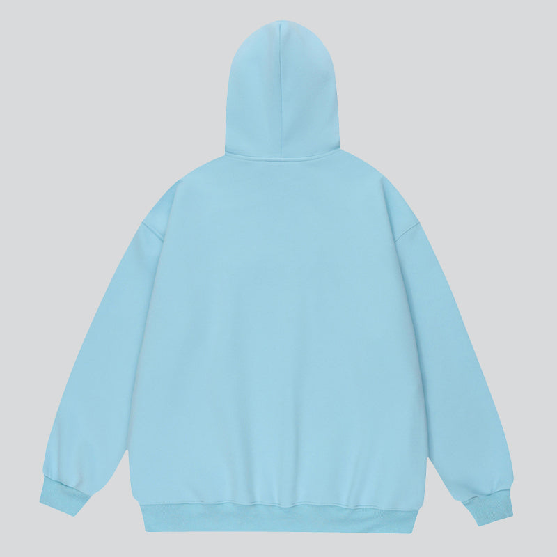 Smiling Little Monster Print Hoodie