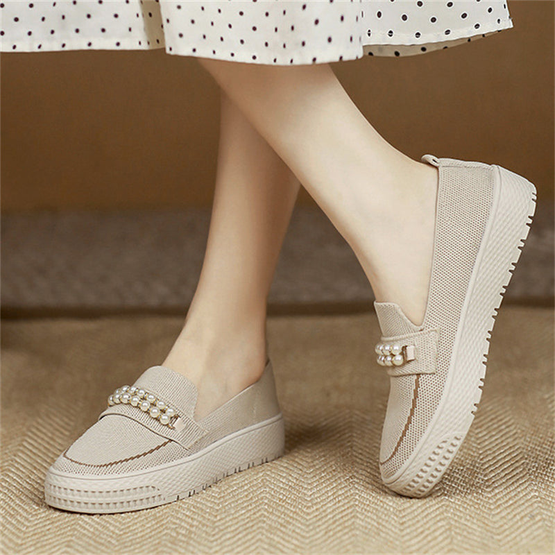 Beautiful Pearl Flat Loafers