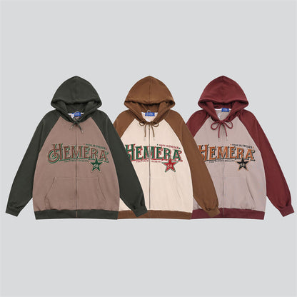 Hemera Letter Embroidery Sports Hoodie