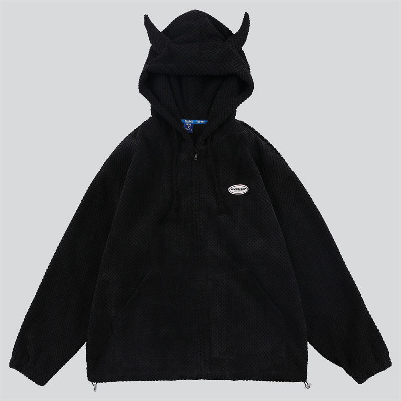 Bull's Horn Zip Up Hoodies