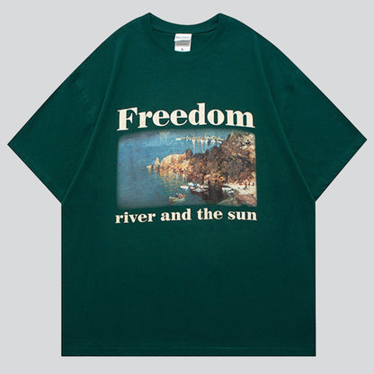 Riverside Landscape Print Tees