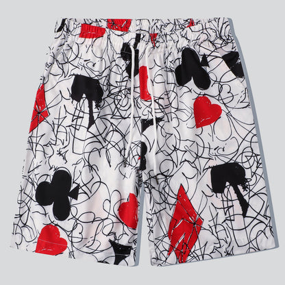 Playing Card Print Beach Outfit