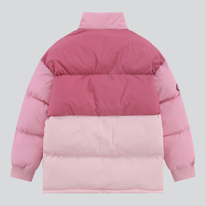 Couple Color Block Cotton-padded Coat