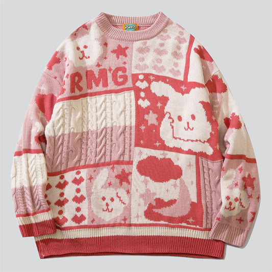 Cute Cartoon Bunny Sweater