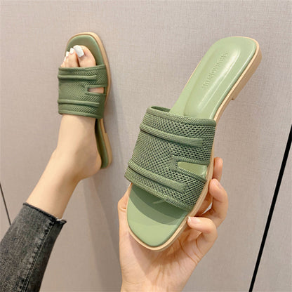 Solid Color Slip-On Slippers