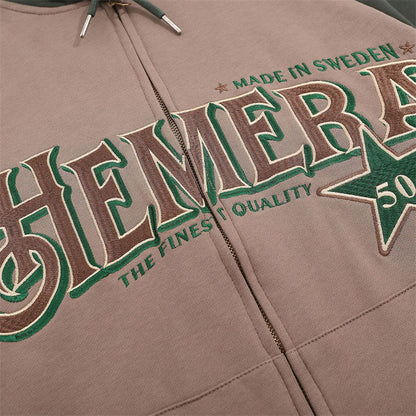 Hemera Letter Embroidery Sports Hoodie