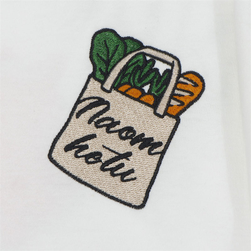 Preppy Look Vegetable Graffiti Polo Shirt