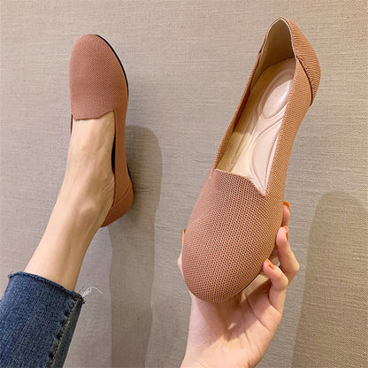 Summer Leisure Round Toe Lazy Flats