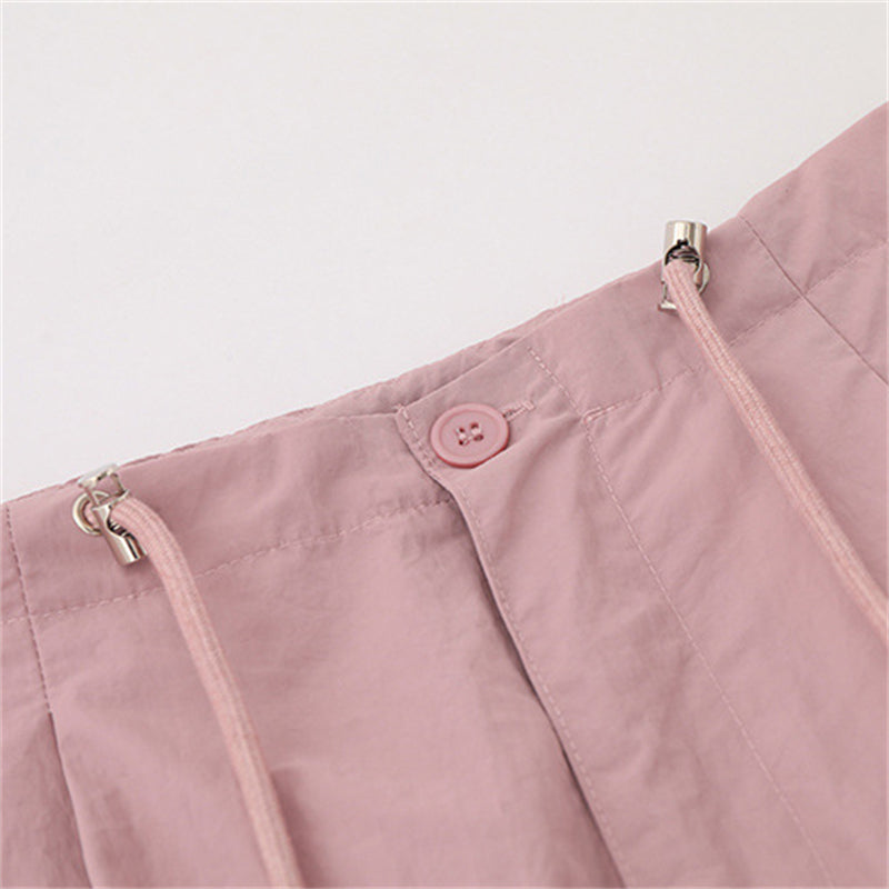 Elasticated Micro-flared Casual Pants