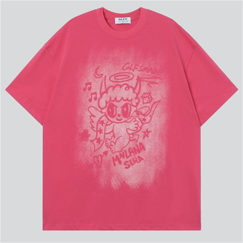 Cute Cherub Print Tees