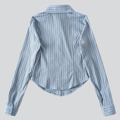 Slim Fit Short Striped Shirts